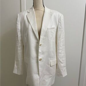 White Linen Blazer